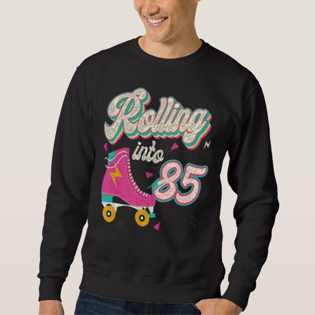 Sudadera 85.º patinaje de natalidad en 85 años (Anverso)