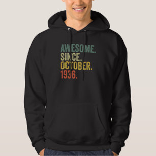 Sudadera 86º cumpleaños increíble desde octubre de 1936 86