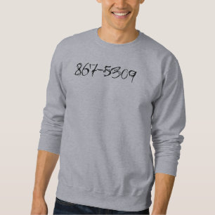 Sudadera 867-5309 número de teléfono