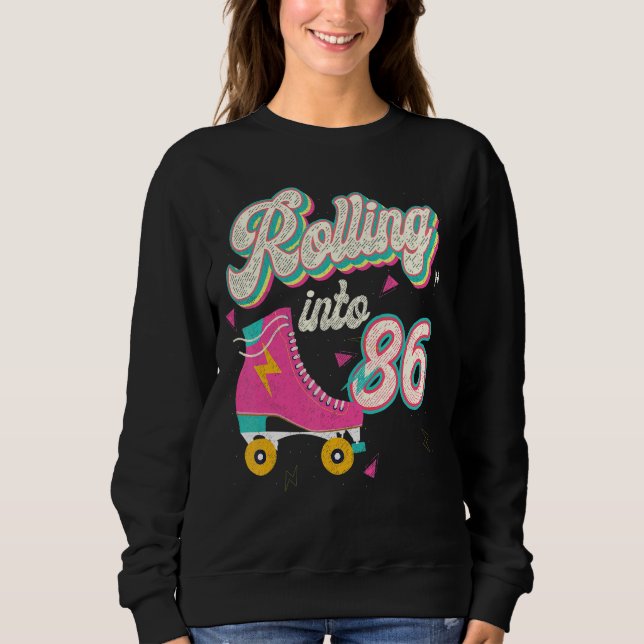 Sudadera 86.º patinaje de natalidad en 86 años (Anverso)