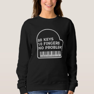 Sudadera 88 Teclas 10 Dedos No Hay Problema Piano Pianista