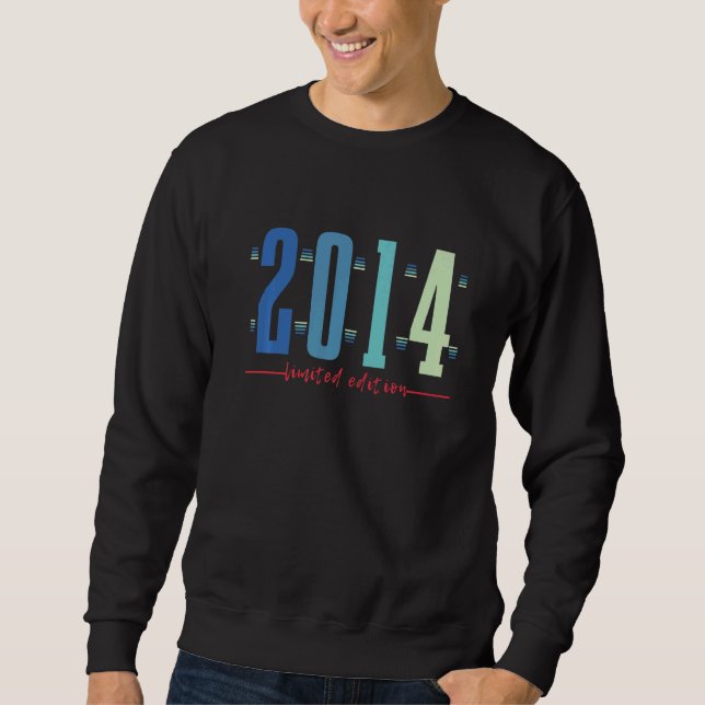 Sudadera 8.º Chica de cumpleaños 8 años 2014 3 (Anverso)