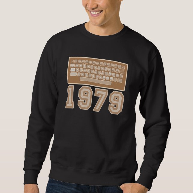 Sudadera 8 bit Computer A 400 Retro 1979 Nerd Geek Videogam (Anverso)