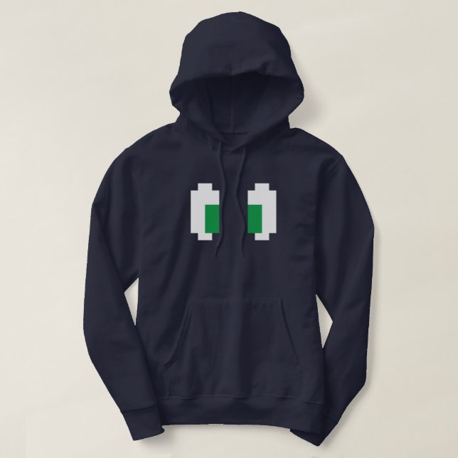 Sudadera 8 bits Pixel Manga Green Eyes (Diseño del anverso)