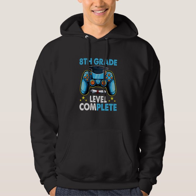 Sudadera 8th Grade Graduation Level Complete Gamer 2023  1 (Anverso)