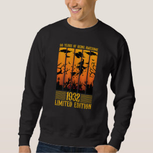 Sudadera 90 Años De Ser Impresionantes Tees 1932
