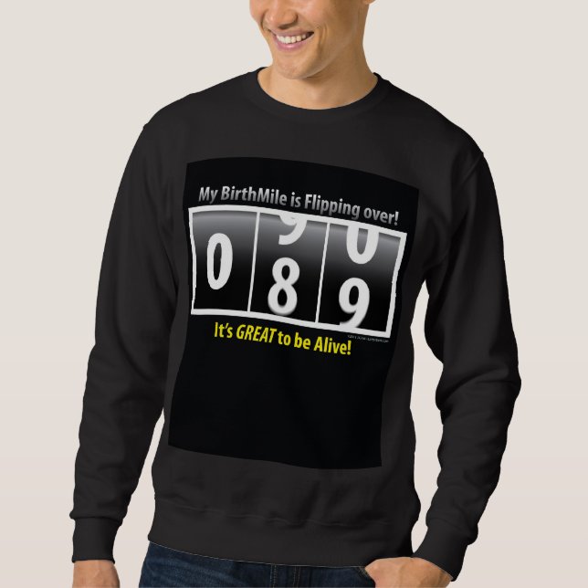 Sudadera 90.o cumpleaños BirthMile ©2011 Nycam (Anverso)