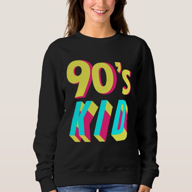Sudadera 90s Costume Theme Party 90s Outfit Retro Party 90  (Anverso)