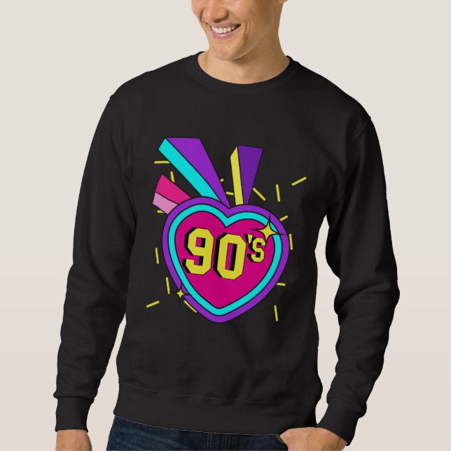 Sudadera 90s Outfit Retro Party 90s Costume Theme Party (Anverso)