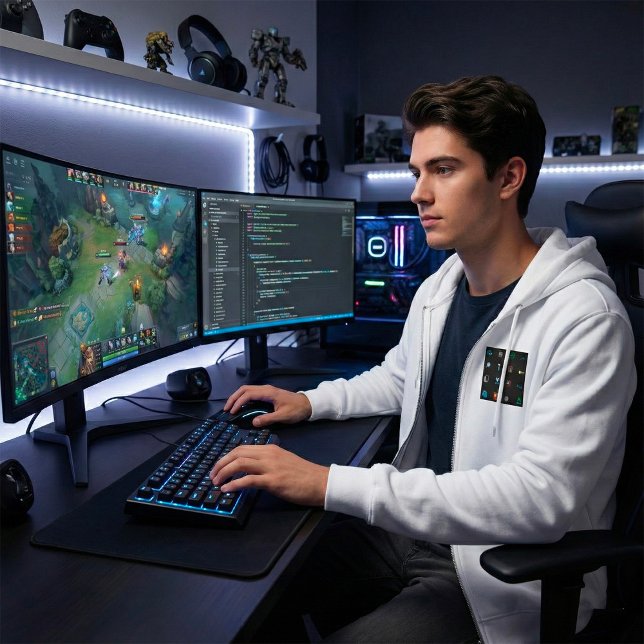 Sudadera 90s Retro Tech and Web Icon Pattern (Subido por el creador)