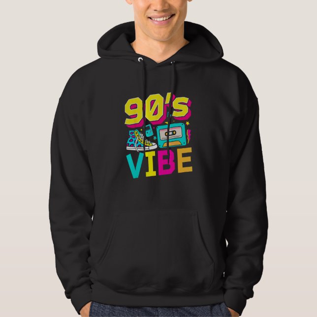 Sudadera 90s Vibe 1990s Fashion Nineties Theme For 90s Kids (Anverso)