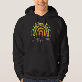 Sudadera 91ª cosecha de cumpleaños 1931 cumpleaños arcoiris