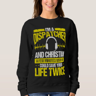 Sudadera 911 Dispatcher Christian Thin Gold Line Dispatch O
