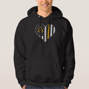 Sudadera 911 Dispatcher Usa Flag Heart Emergency Dispatchin