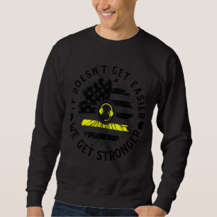 Sudadera 911 Dispatcher Usa Flag Sunflower First Responders
