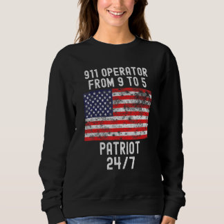 Sudadera 911 Operador Patrio Patriótico 4 De Julio Bandera