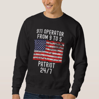 Sudadera 911 Operador Patrio Patriótico 4 De Julio Bandera