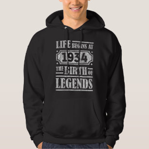 Sudadera 91 Años De 1934 Nacimiento De La Leyenda Cumpleaño