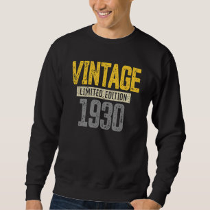 Sudadera 92.ª natalidad Hombres Mujeres Vintage 1930 92º na
