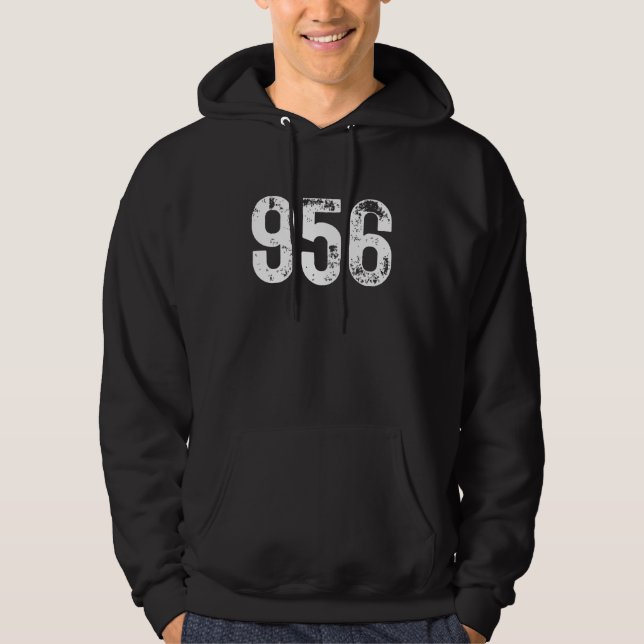Sudadera 956 Area Code Laredo TX Mobile Telephone Area Code (Anverso)