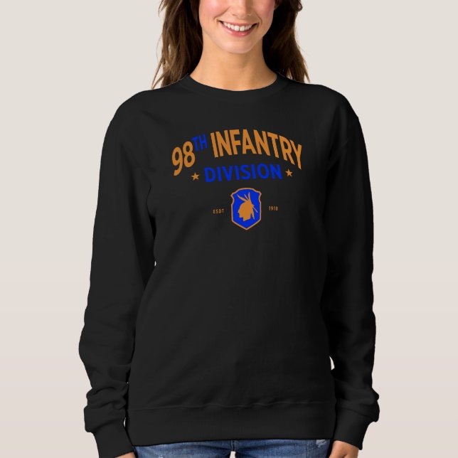 Sudadera 98ª División de Infantería - Mujeres militares de  (Anverso)