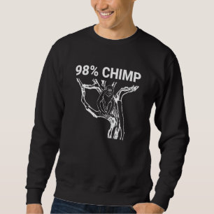Sudadera 98 Chimp Inspiró a 98 Chimpancé Relacionado Con La