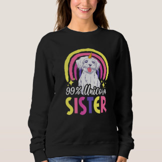 Sudadera 99 Unicorn Sister with a Dog