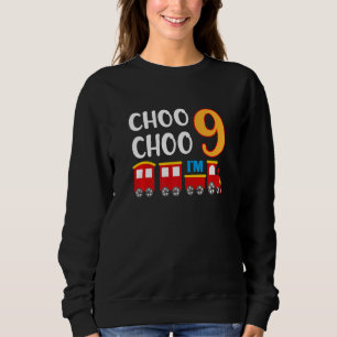 Sudadera 9.º cumpleaños Ferrocarril de niño de 9 años