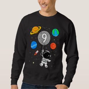 Sudadera 9.º globo de planetas astronautas astronautas astr