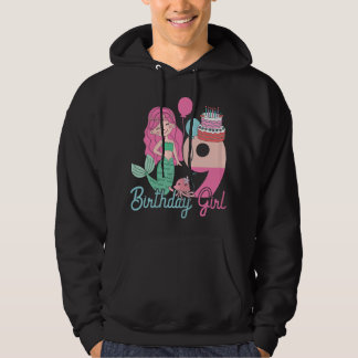 Sudadera 9 Years Old Birthday Girl Gifts Mermaid 9th Birthd