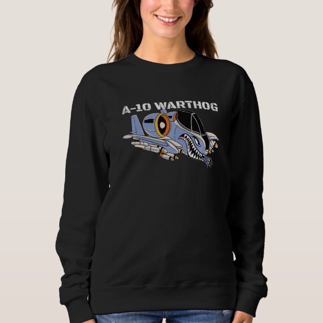 Sudadera A-10 Warthog Military Airplane A10 Thunderbird A10 (Anverso)