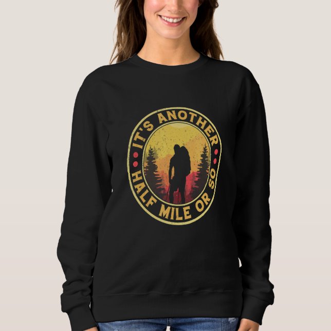 Sudadera A 800 metros de distancia, excursionando la natura (Anverso)