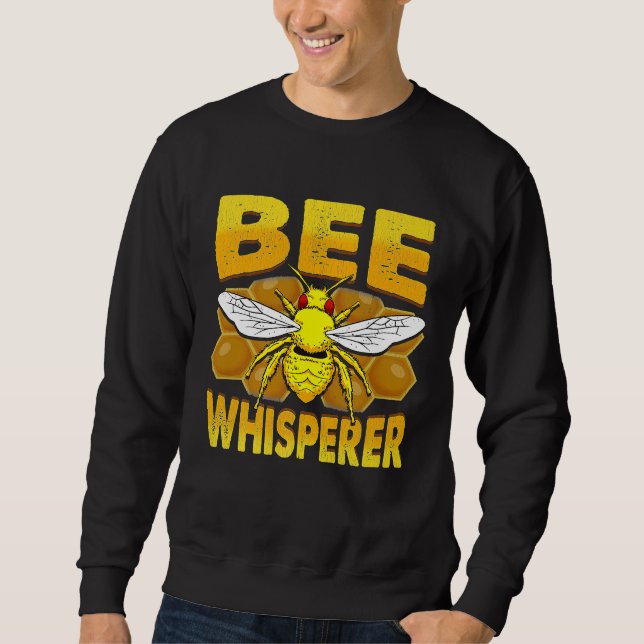 Sudadera A Abe Whisperer Beekeeper Le Encanta A La Miel Pol (Anverso)