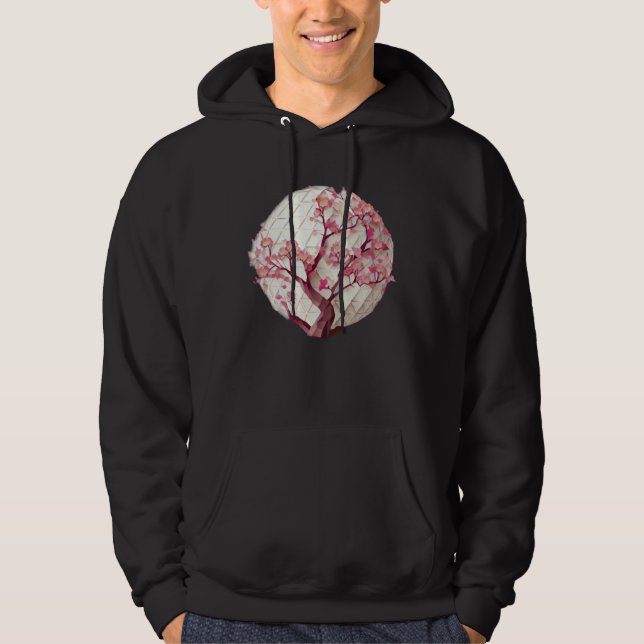 Sudadera A Beautiful Symbol of Renewal Cherry Blossom Geome (Anverso)
