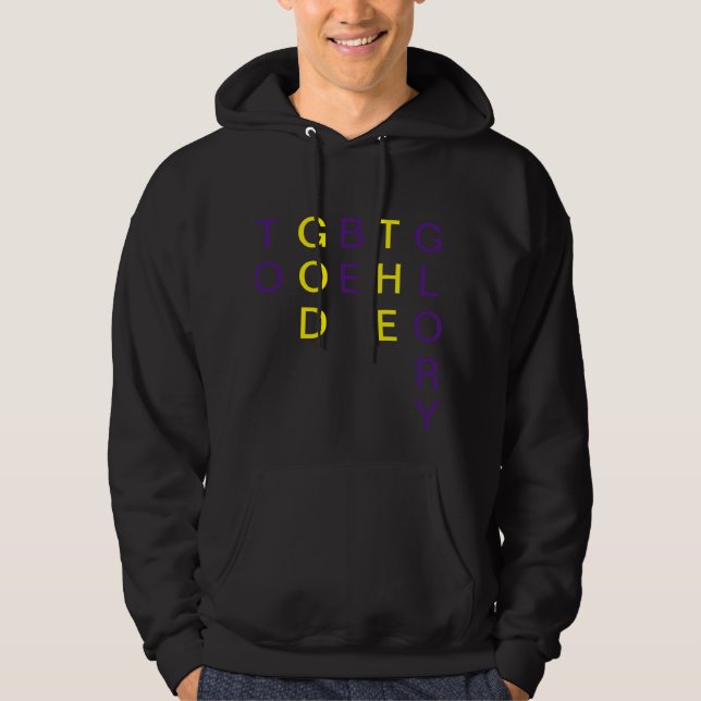 Sudadera A Dios Sea La Gloria Hoodie (Anverso)