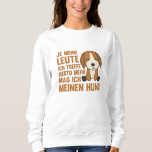 Sudadera A Dog Beagle no le gusta la gente, perros callejer