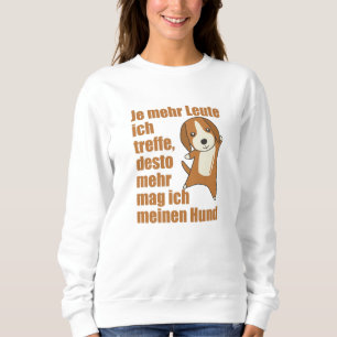 Sudadera A Dog Beagle no le gusta la gente, perros callejer