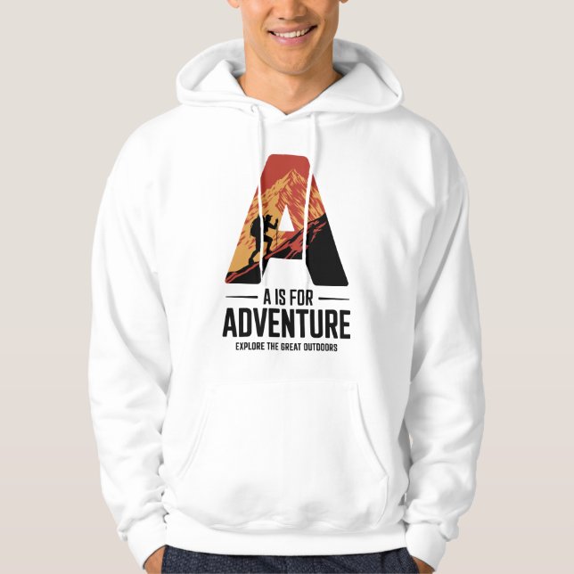 Sudadera A es para el diseño de montaña para excursión de a (Anverso)