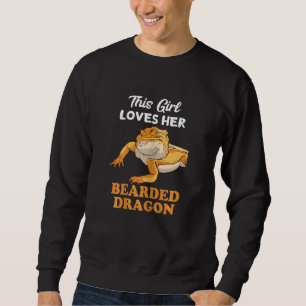 Sudadera A Esta Chica Le Encanta El Reptile De Lizard Drago