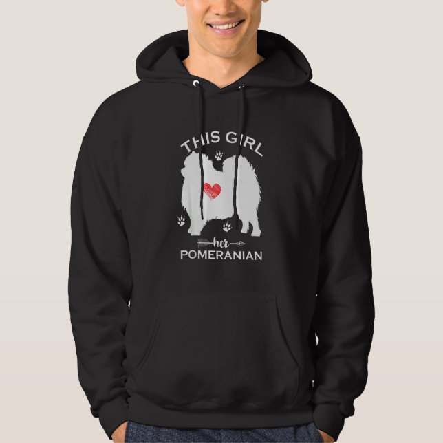 Sudadera A esta Chica le encantan los perros cómicos panome (Anverso)