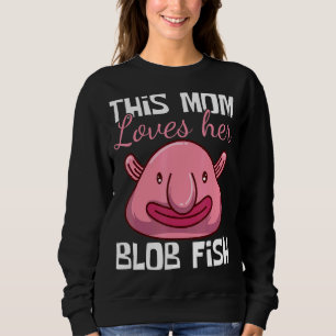 Sudadera A esta mamá le encanta su pez lobo animal