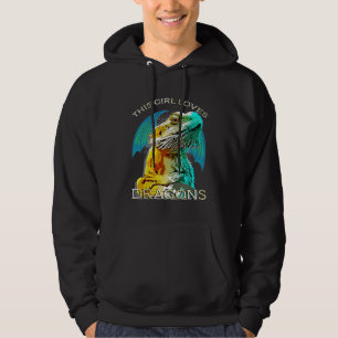 Sudadera A este Chica le encanta el dragón Mascota