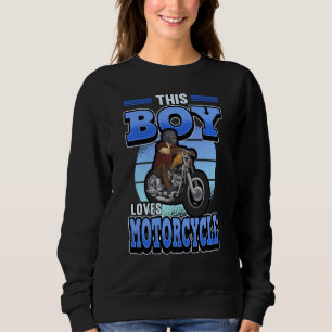 Sudadera A este chico le encanta la motocicleta Motocross Q