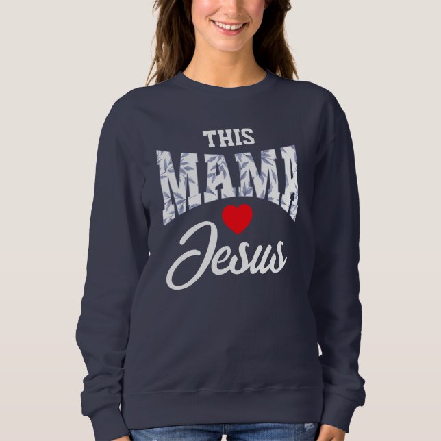 Sudadera A este MAMA LE ENCANTA JESUS Toile Chinoiserie Chr (Anverso)