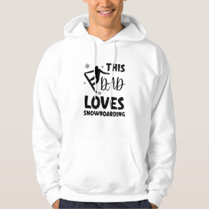 Sudadera A este papá le encanta el snowboard, el papá del S
