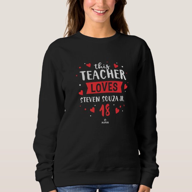 Sudadera A este profesor le encanta Steven Souza Jr Los Áng (Anverso)