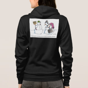 Sudadera A la Antártida mujeres negras Bella cremallera cap