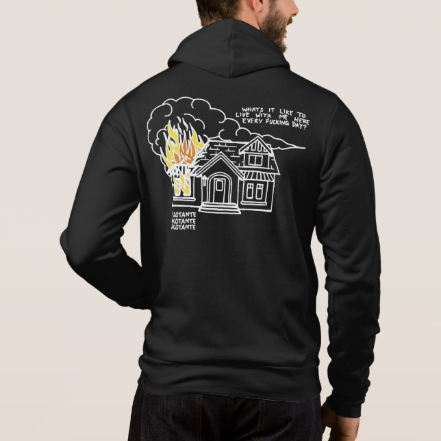 Sudadera A la azadilla del corazón de la muerte (Reverso)