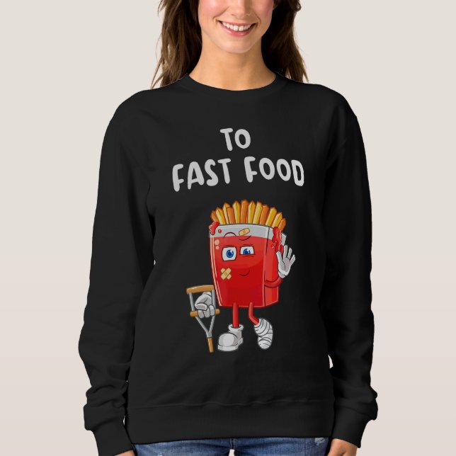 Sudadera A la comida rápida Fries de Alimentos Rápidos (Anverso)