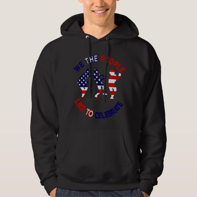 SUDADERA A LA GENTE NOSOTROS NOS GUSTA EL FIESTA. (Anverso)